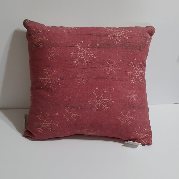 If Kisses Were Snowflakes Pillow - 15 Inch Square Decorative Throw Pillow - Picture 3 of 3